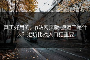 真正好用的，p站网页版-搬运工是什么？避坑比找入口更重要